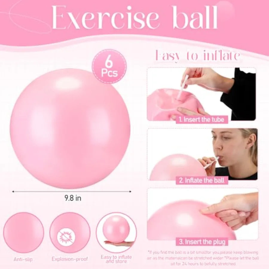 18-Piece Yoga Block & Pilates Ball Set, 12 Foam Bricks & 6 Exercise Balls for Yoga | StriveRiseFit