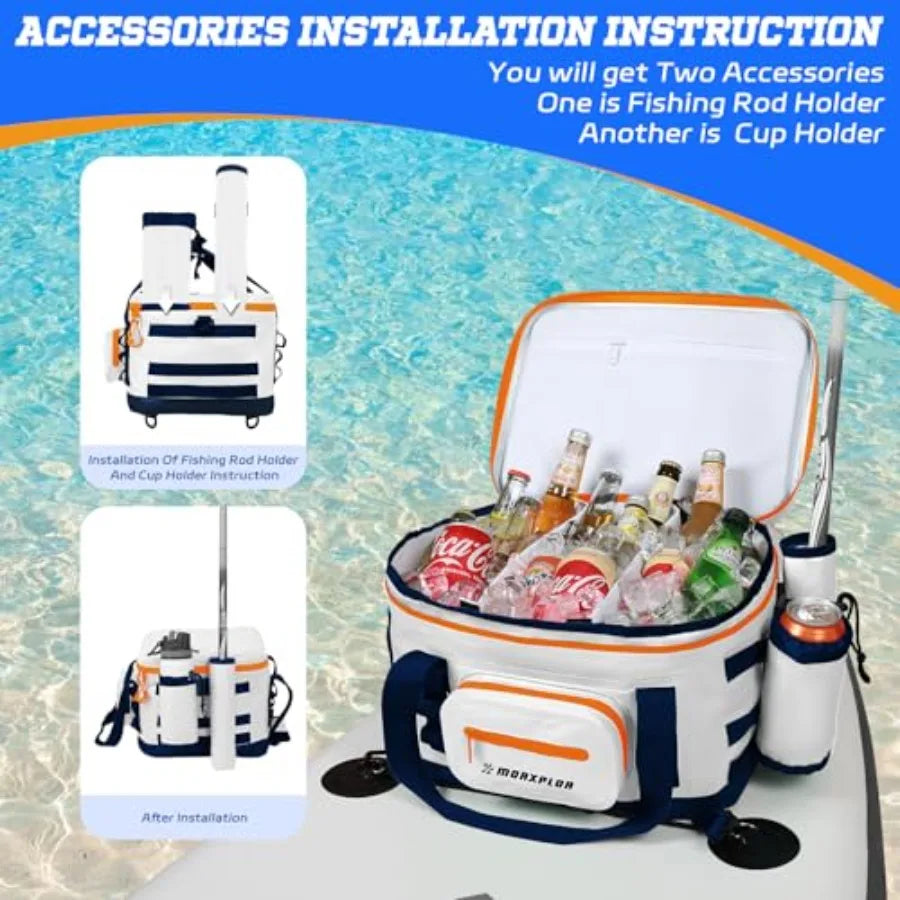 Waterproof Paddle Board Cooler Bag 24-Can SUP Deck Kayak Cooler Bag | StriveRiseFit
