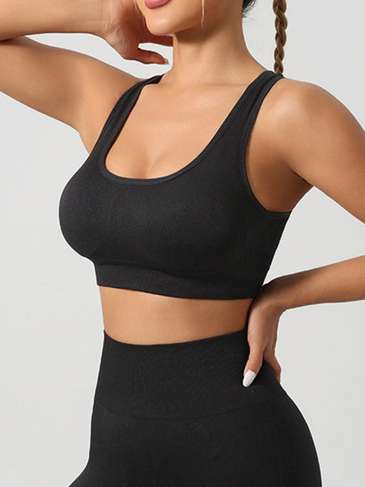 Women 2 Piece Workout  ~ Stretchy Sports Bra and High Waisted Seamless Workout Shorts ~  Sets ~ Gym Clothes