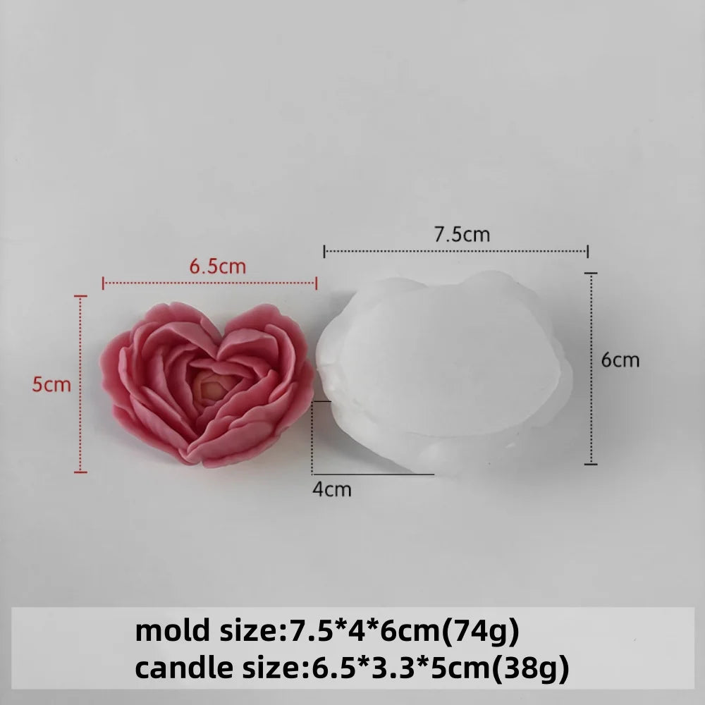 7-Piece 3D Flower Silicone Candle & Soap Mold Set | StriveRiseFit