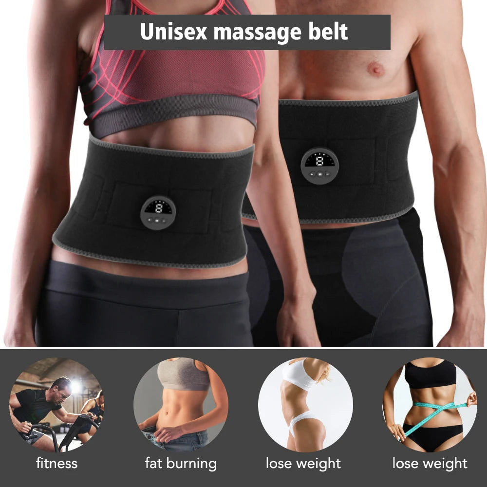 Electrical Muscle Stimulator ~ Abdominal Belt Trainer ~ Unisex Body Shaping, Fitness, Slimming and Massager