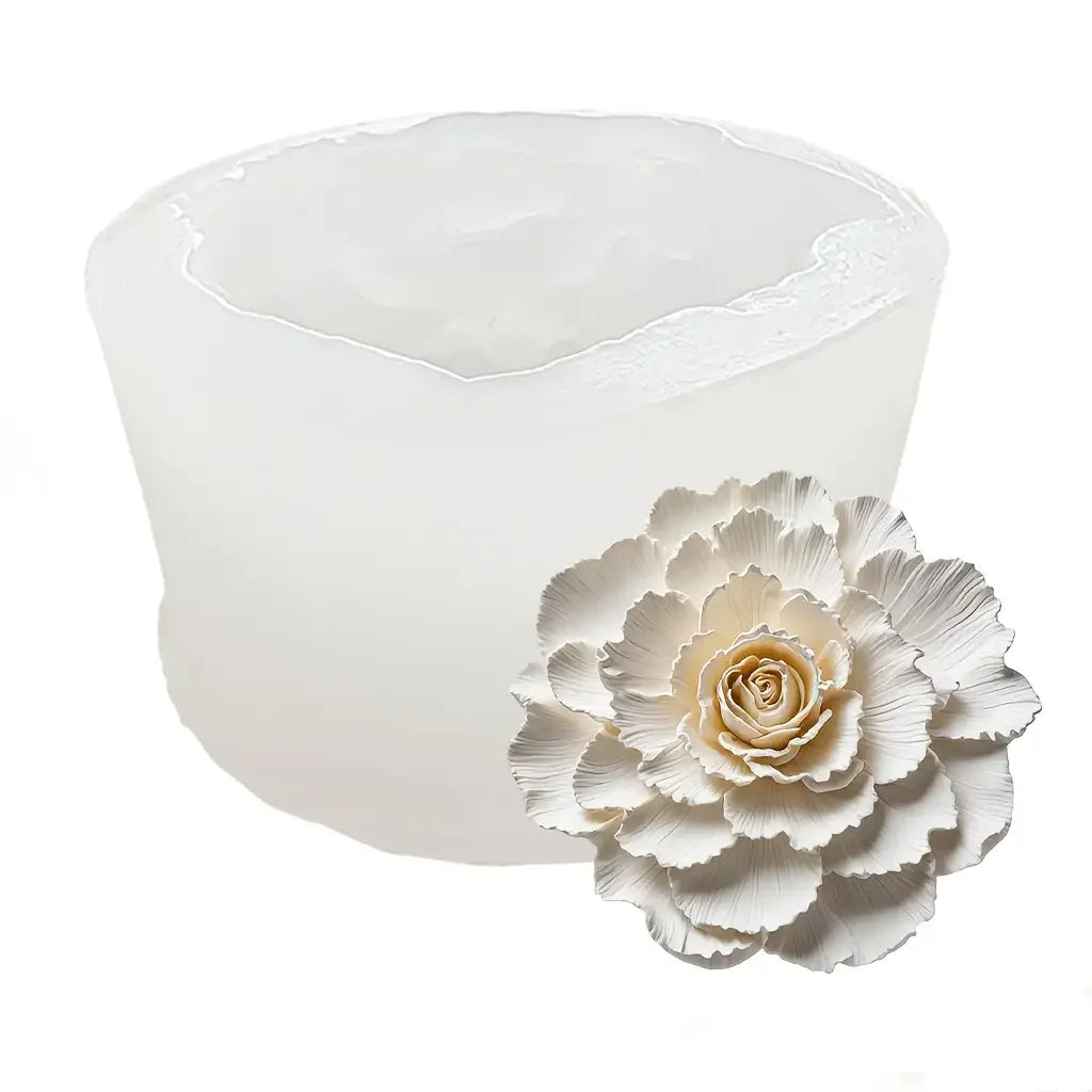 3D Rose Silicone Mold for Candles, Soap, Resin & Clay | StriveRiseFit