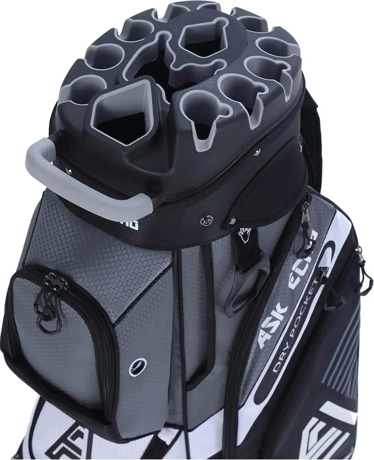 Premium 14-Way Golf Cart Bag with Rain Cover & Cooler Pocket | StriveRiseFit