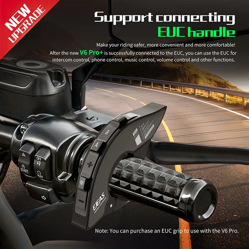 EJEAS V6 Pro Motorcycle Helmet Bluetooth Intercom | StriveRiseFit