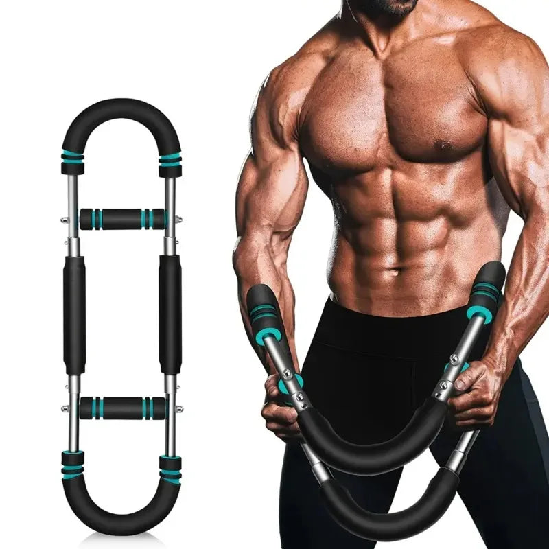 40KG Power Twister Bar U-Shape Arm Chest Trainer Stainless Steel Detachable | StriveRiseFit