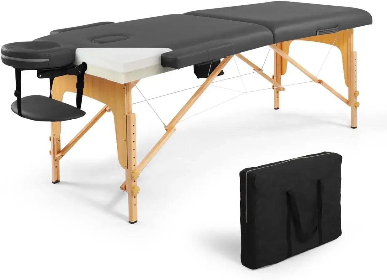 Premium Memory Foam Massage Table - 84 Inch Portable Spa Bed