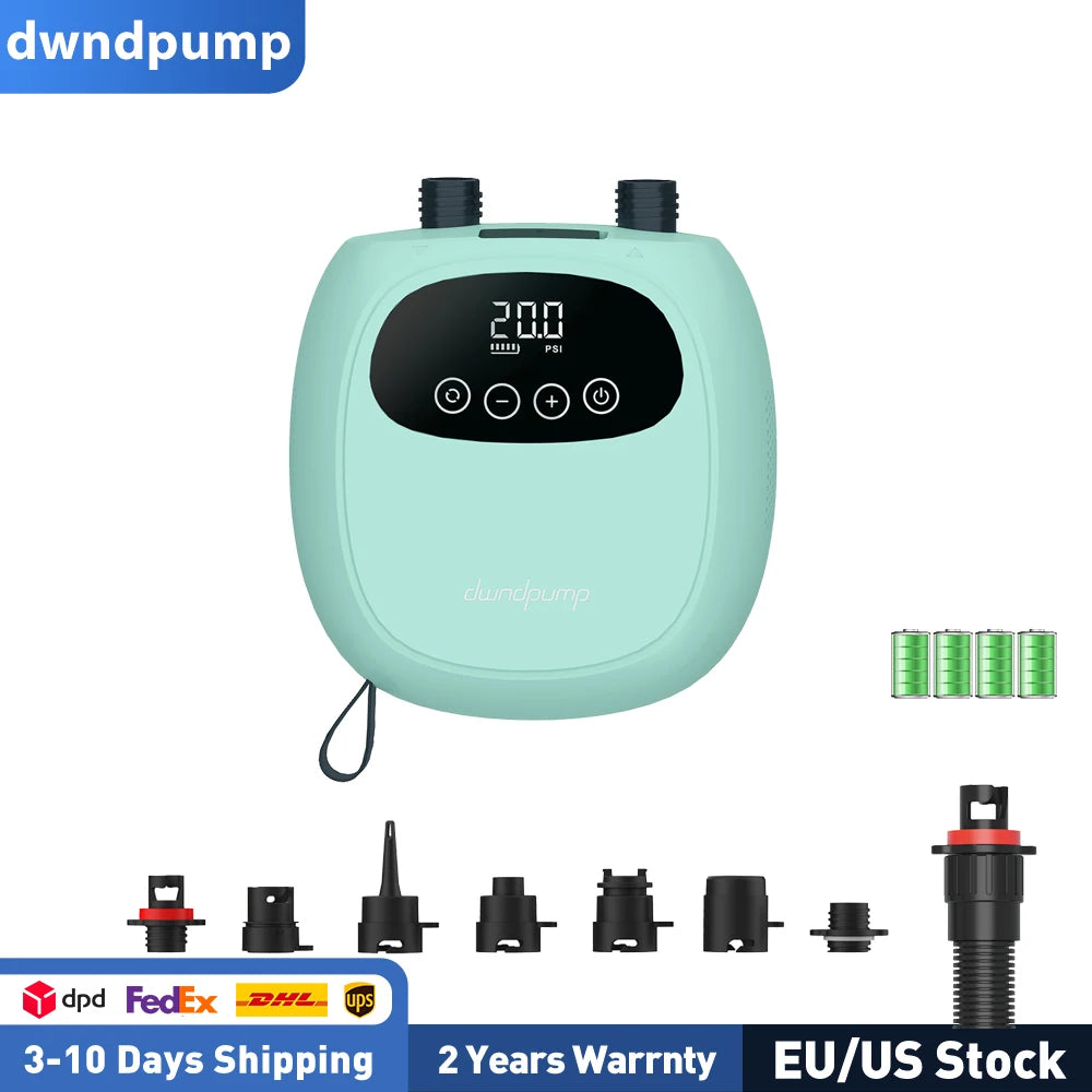 Electric SUP Pump 20PSI Battery-Powered Inflation & Deflation for Paddle Board Kayak Boat | StriveRiseFit