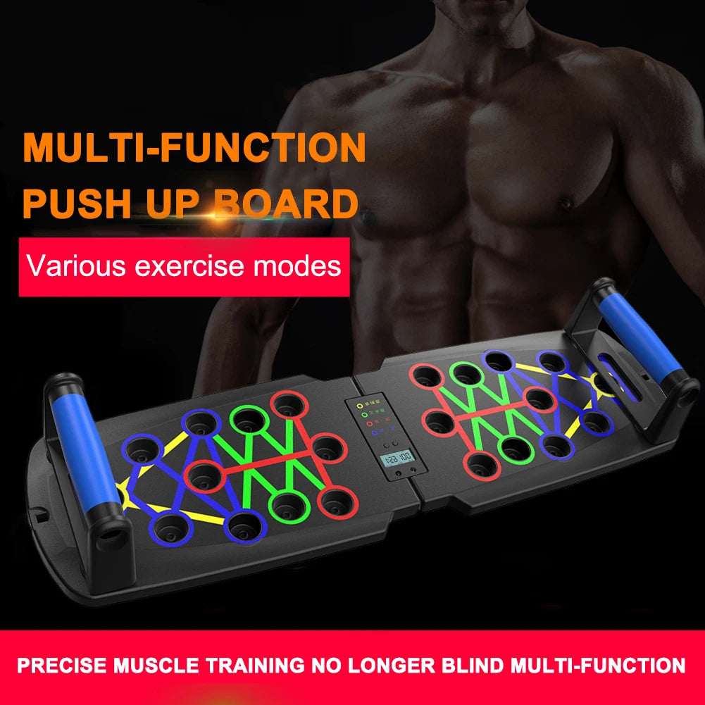 Folding Push-Up Board Foldable Gym Sports Board Muscle Exercise Board Abdominal Household Biceps Brachii Fitness Equipment