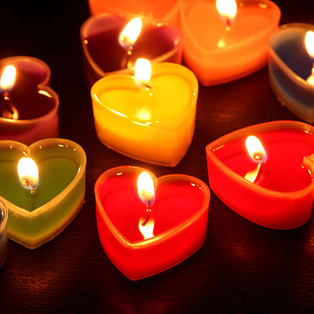 9-Piece Heart-Shaped Scented Candles for Weddings & Romance | StriveRiseFit
