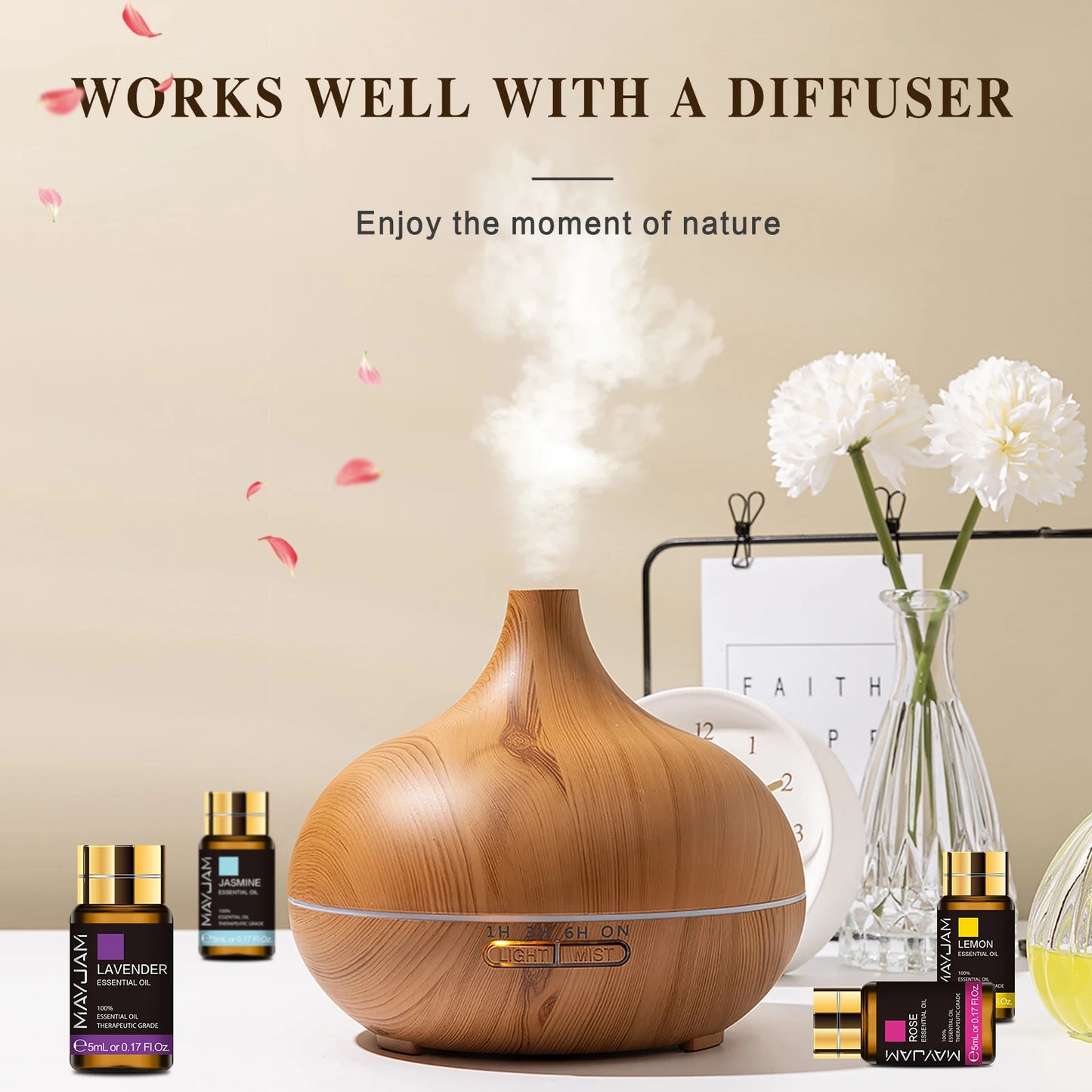 35-Piece Pure Essential Oils Set | 5ml Each | Aromatherapy & Diffuser Gift Set | StriveRiseFit