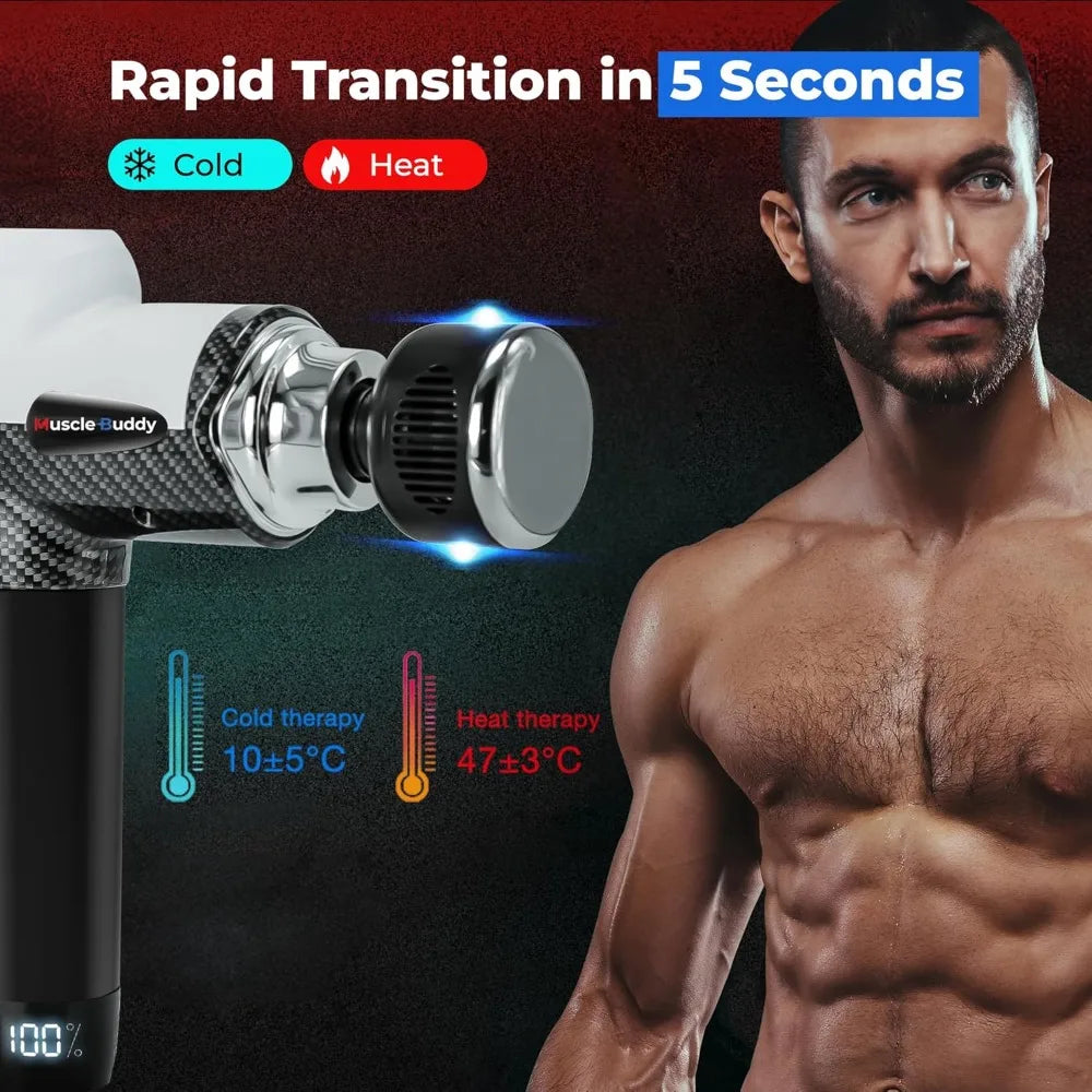 Massage Gun with Hot & Cold Therapy - Percussion Muscle Massager | StriveRiseFit.com
