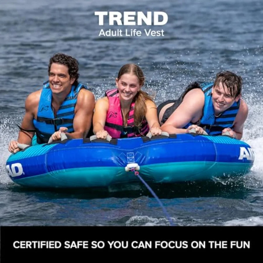 USCG Approved Life Jacket for Adults Youth & Kids Watersports Vest Boating Tubing | StriveRiseFit