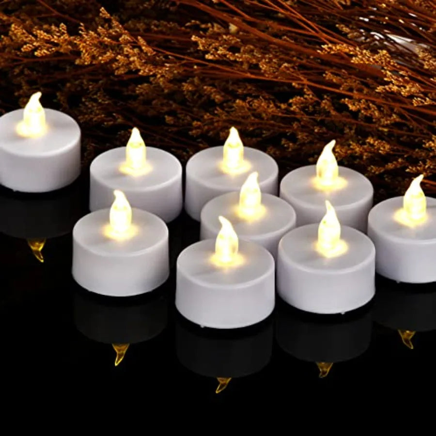 Flameless LED Tea Light Candles Battery Operated 200+ Hours | StriveRiseFit