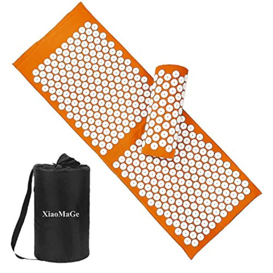 Acupressure Mat & Pillow Set with Carry Bag, Extra Long for Neck & Back Pain Relief | StriveRiseFit