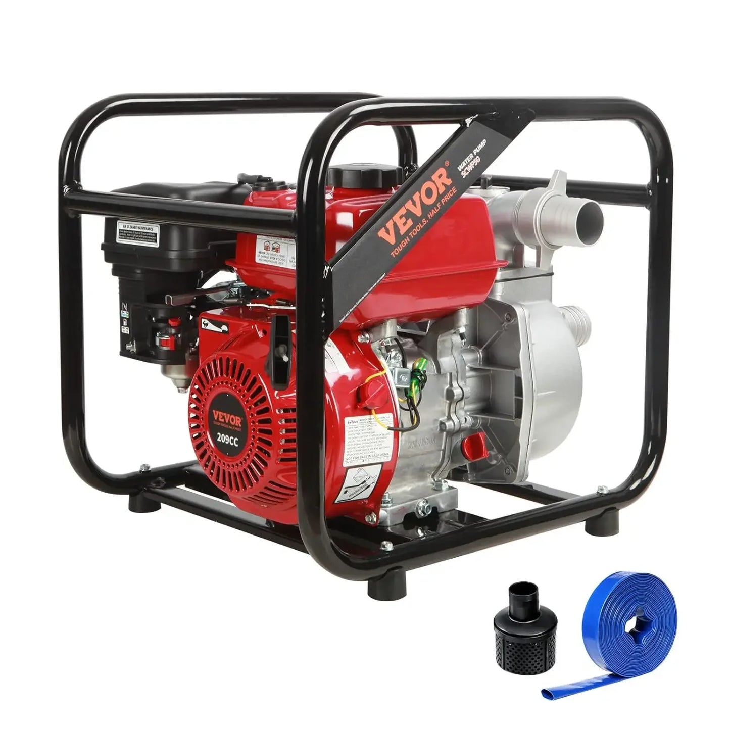 7HP Gas-Powered Trash Water Pump, 142 GPM, 148ft Lift, EPA Certified | StriveRiseFit