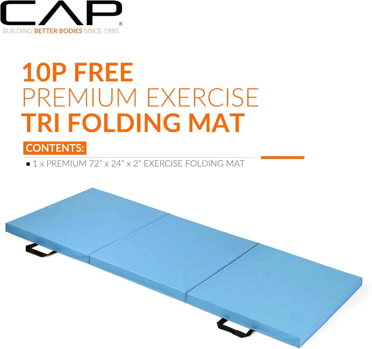 2" Thick Folding Exercise Mat, Non-Toxic High-Density Foam for Tumbling, Yoga & Gymnastics | StriveRiseFit