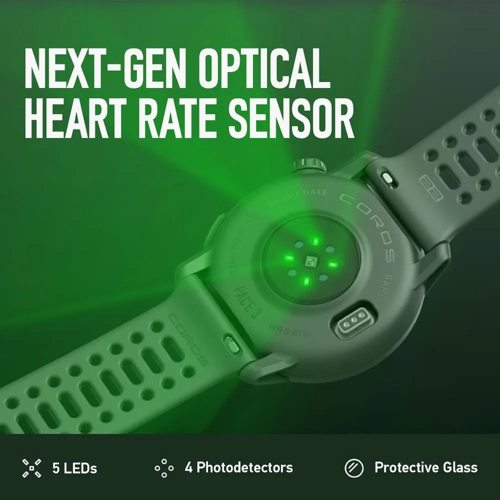 Sport Watch GPS, Lightweight and Comfort, 17 Days Battery Life, Dual-Frequency GPS, Heart Rate,