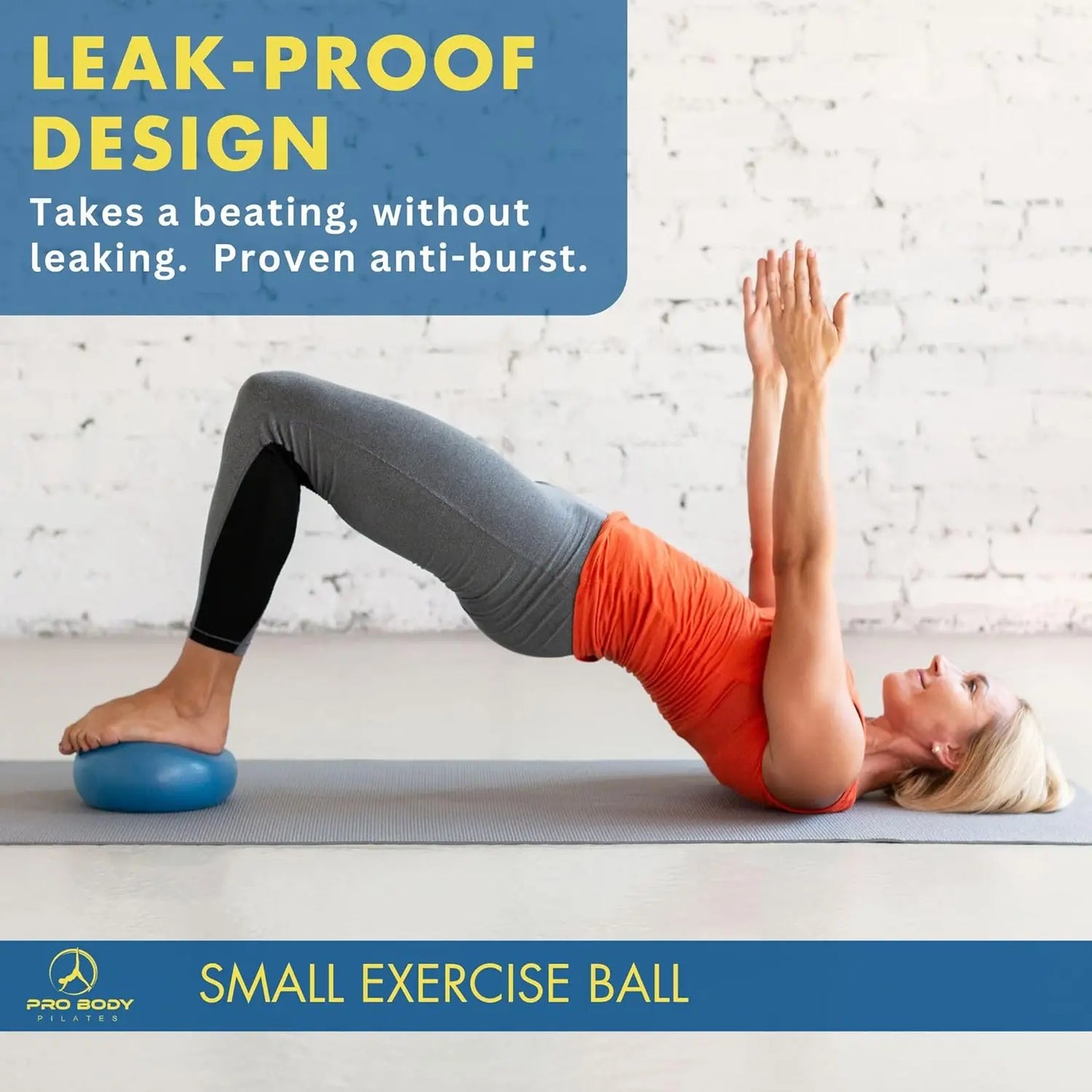 9-Inch Pilates Ball for Core Strength, Yoga, Barre & Physical Therapy | StriveRiseFit
