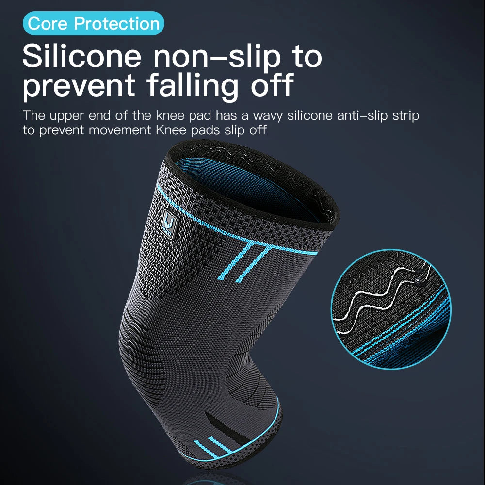 Compression Knee Support Sleeve Elastic Breathable Anti-Slip for Football Basketball & Sports | StriveRiseFit