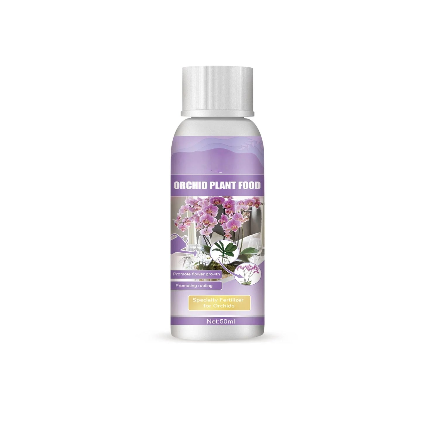 Orchid Liquid Plant Fertilizer | Hydroponic Nutrient Solution | 50ml | StriveRiseFit