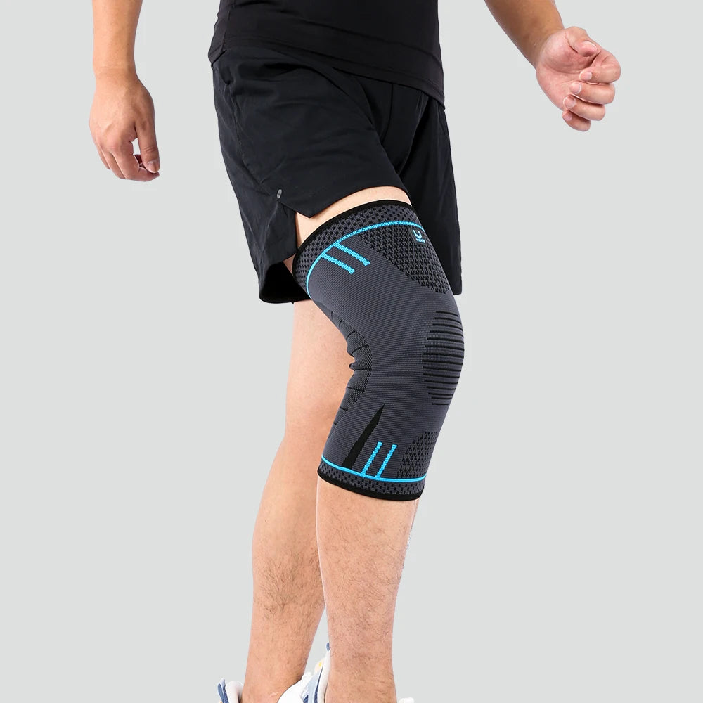 Compression Knee Support Sleeve Elastic Breathable Anti-Slip for Football Basketball & Sports | StriveRiseFit
