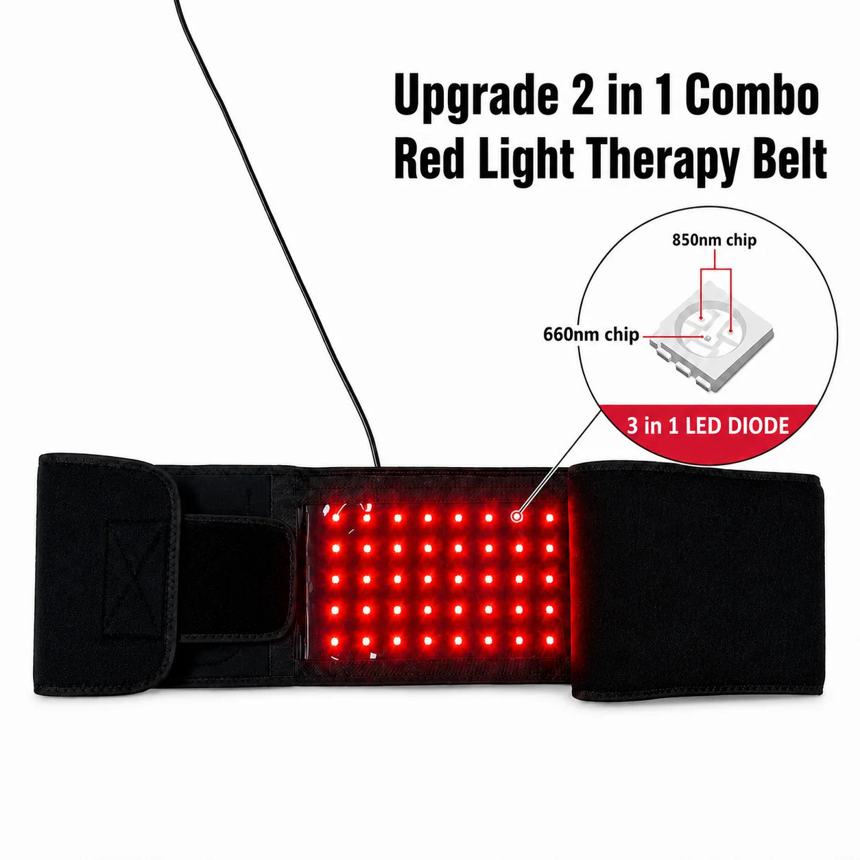 Red Light Therapy Belt 660nm & 850nm Near Infrared — Full Body Pain Relief | StriveRiseFit