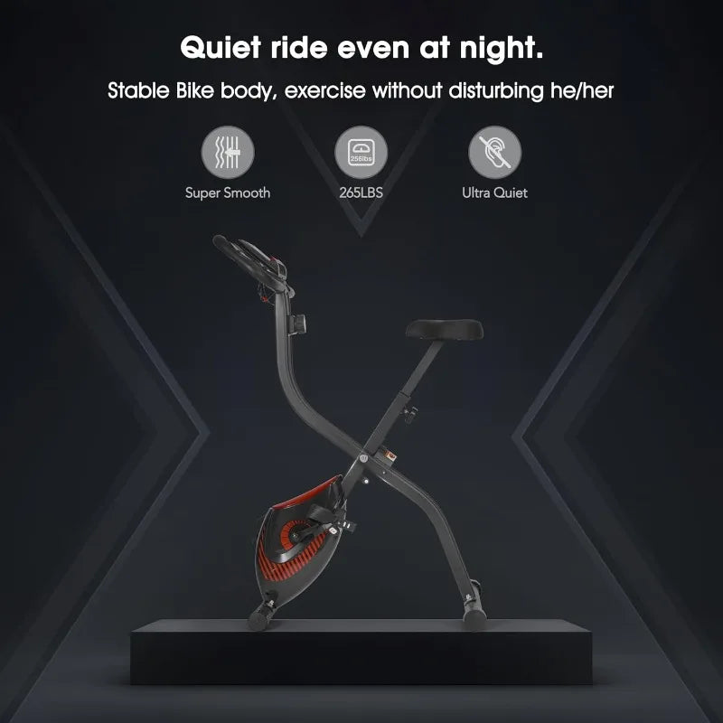 3-in-1 Folding Exercise Bike with 8-Level Resistance