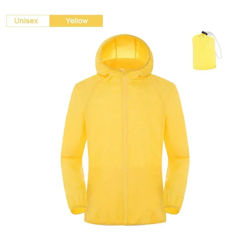 Unisex Hiking Jacket Men Women Waterproof Quick Dry Camping Windbreaker Trekking Outdoor Activity ~ Anti UV Clothes