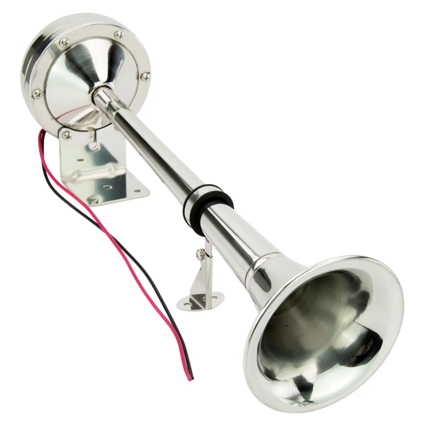 12V Electric Marine Trumpet Horn | 120dB, 304 Stainless Steel, 16.1" | StriveRiseFit