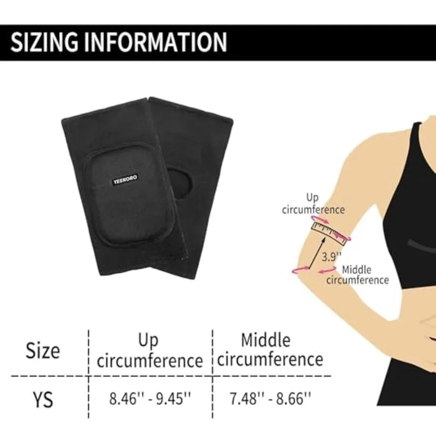 Youth Elbow Pads, Breathable Crashproof Compression Sleeve for Skating, Skiing & Volleyball | StriveRiseFit