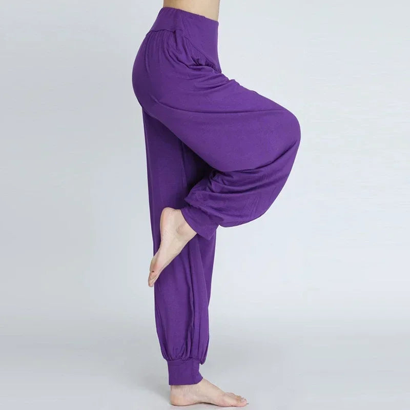 Women's Elastic Loose Casual Cotton Soft ~ Yoga, Sports, Dance, Tai Chi, and more! Relaxing, Comfortable and Breathable