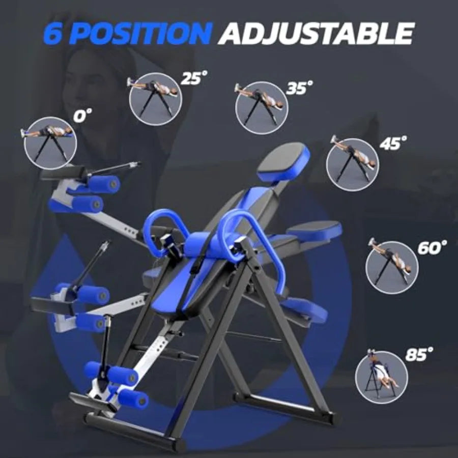 Gravity Inversion Table for Back Pain Relief with Lumbar Support & Easy Assembly | StriveRiseFit
