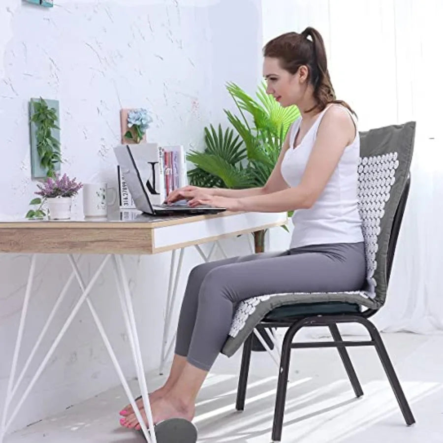 Acupressure Mat & Pillow Set with Carry Bag, Extra Long for Neck & Back Pain Relief | StriveRiseFit