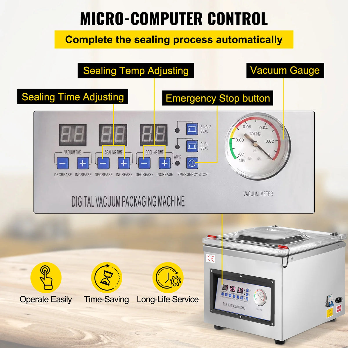 DZ-260C Chamber Vacuum Sealer Machine 110V | StriveRiseFit