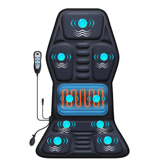 Massage Seat Cushion With Heating, With Adjustable Lumbar Support, 9 Massage Modes, Back Massage Chair Cushion For Men And Women