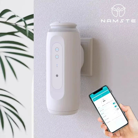 Wall Plug-In Aroma Diffuser | Bluetooth | Waterless | 100ml | 300m³ Coverage | StriveRiseFit