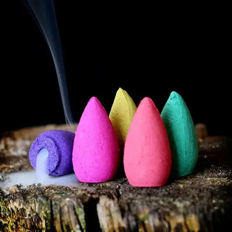 Backflow Incense Cones Mixed Natural Scents for Waterfall Burners | StriveRiseFit