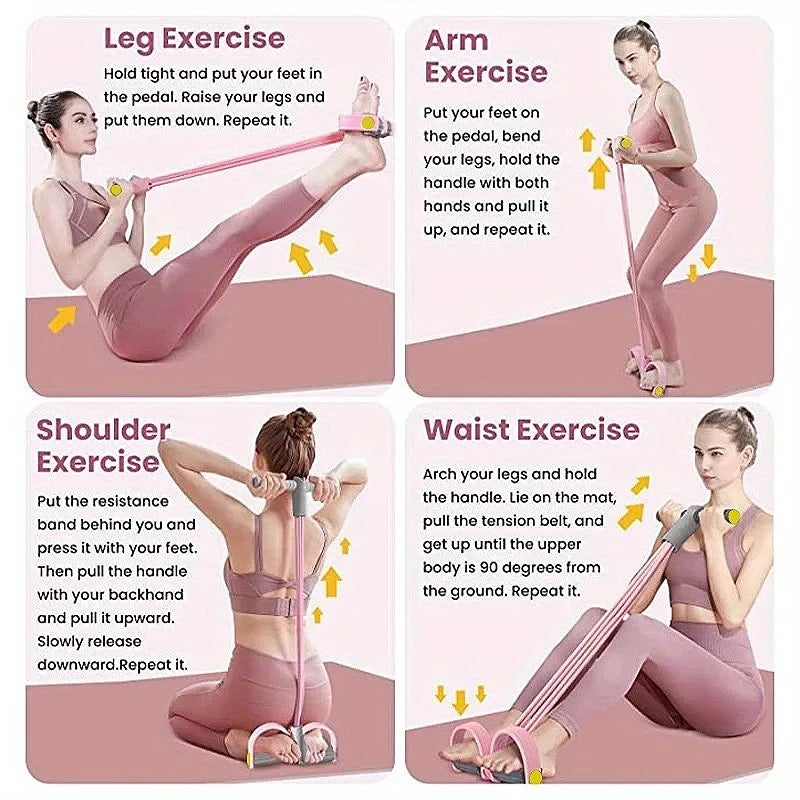 Full Body Workout Resistance Bands with Foam Grips | StriveRiseFit