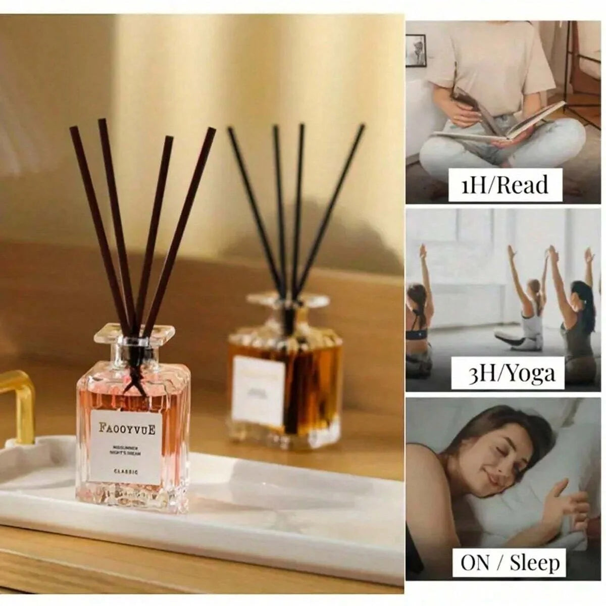 50ml Flameless Reed Diffuser Aromatherapy Fragrance Oil Air Freshener | StriveRiseFit