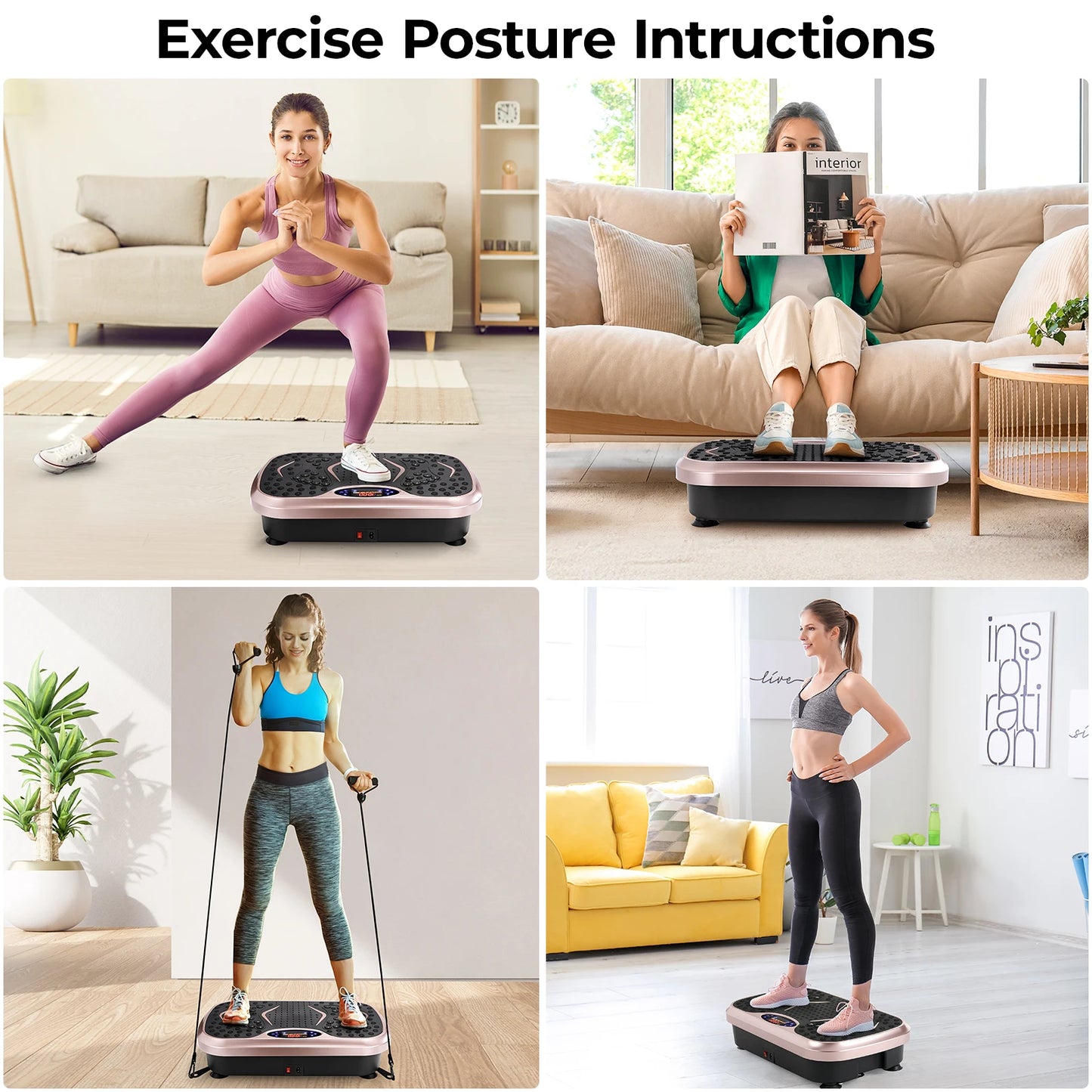 Vibration Plate Exercise Machine - Whole Body Workout Platform | StriveRiseFit