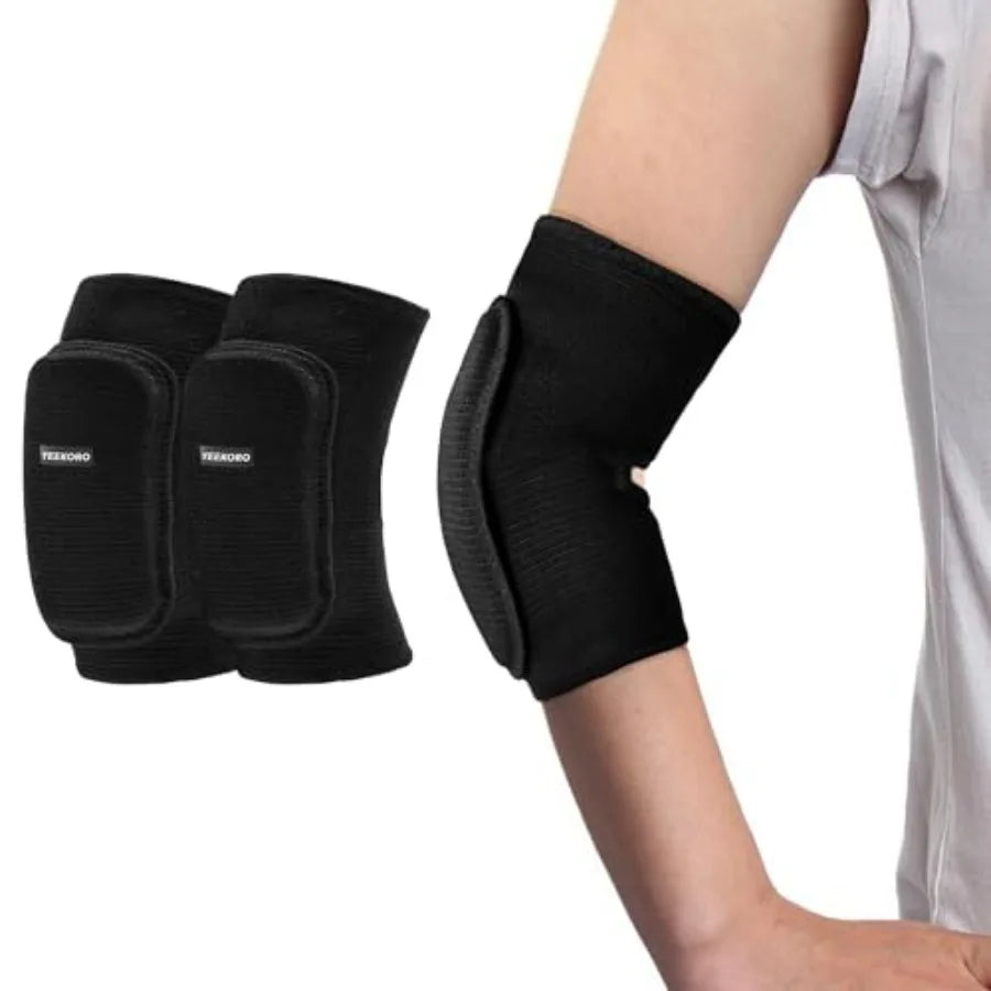 Youth Elbow Pads, Breathable Crashproof Compression Sleeve for Skating, Skiing & Volleyball | StriveRiseFit