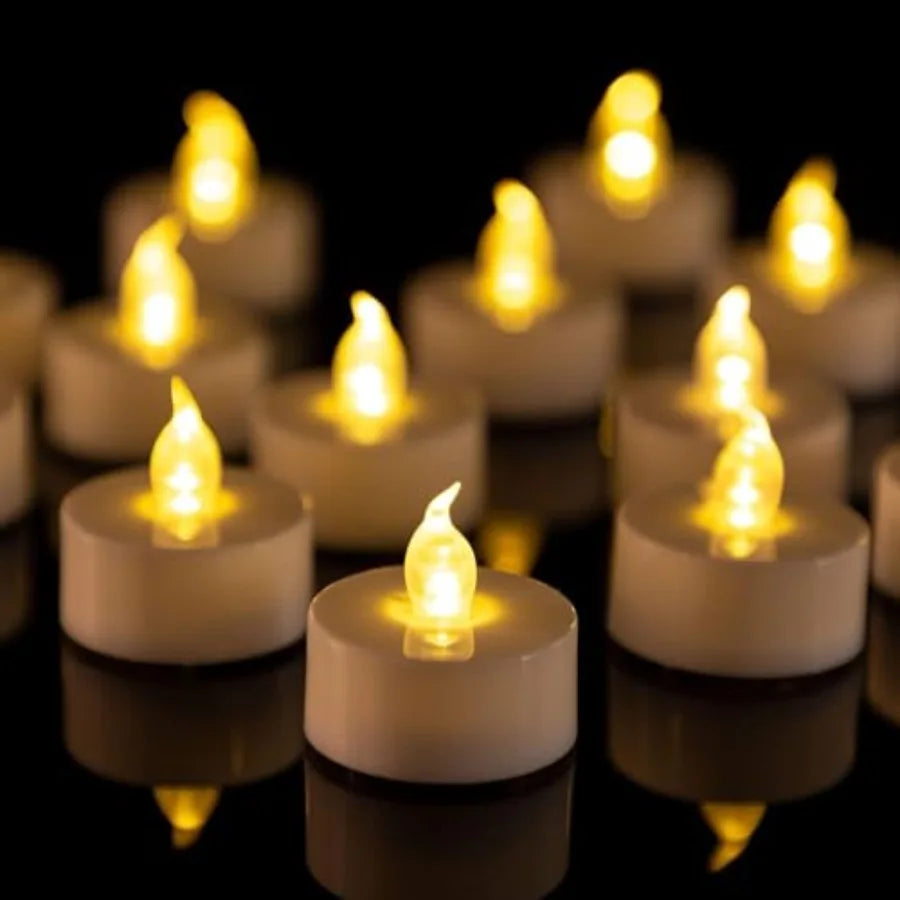 200-Pack Flameless LED Tea Light Candles 200-Hour Realistic Flicker | StriveRiseFit