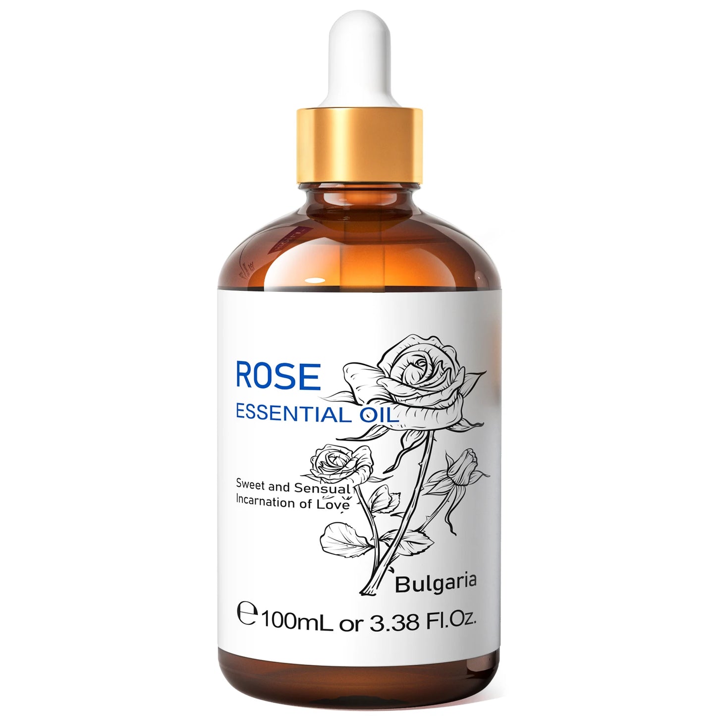 HIQILI Essential Oils  - 100ML Pure Turmeric, Jasmine, Rosemary, Pepermint & More for Aromatherapy or Massage