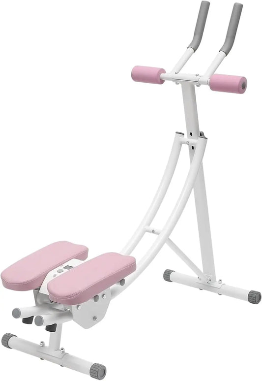 Adjustable Ab Trainer Machine with LED Display | 3-Gear, 330 LBS, Foldable, Full Body Shaping