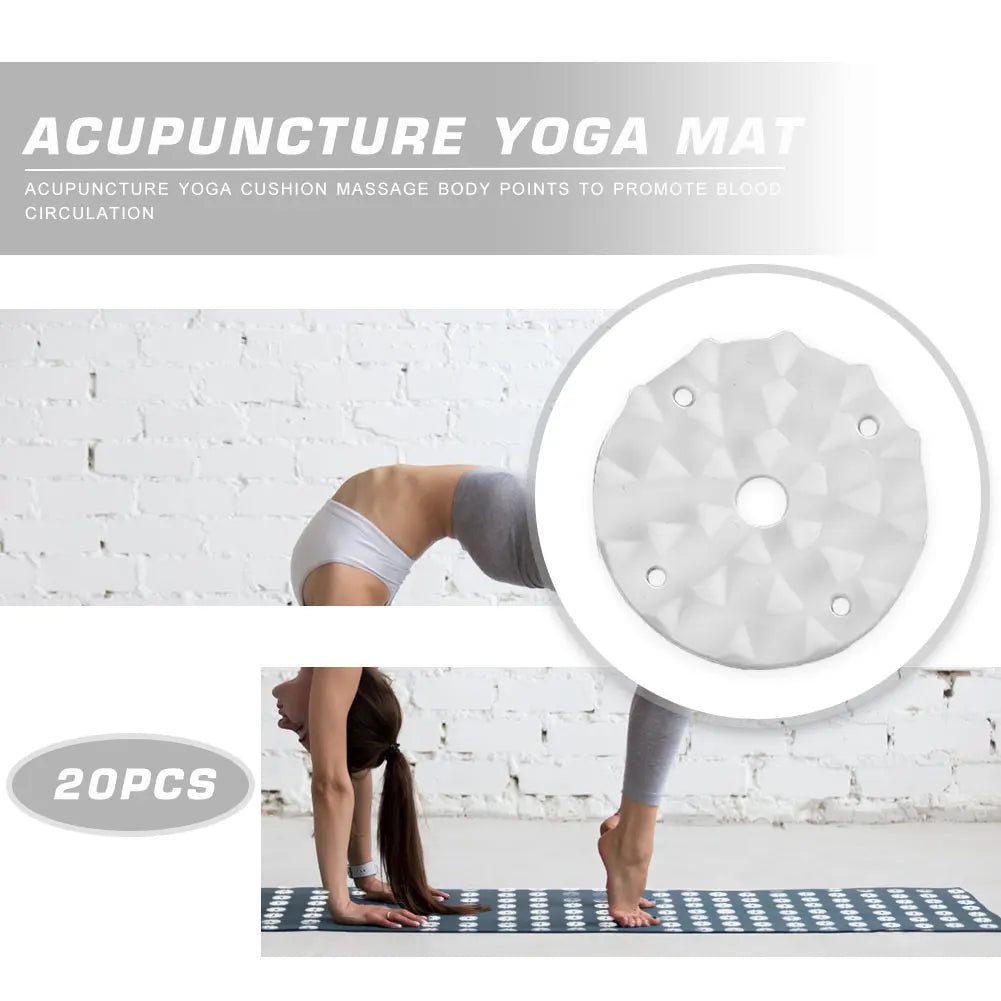 100-Piece Acupressure Yoga Mat Spikes, Plastic Lotus Replacement Needles for Pilates & Fitness Mats | StriveRiseFit