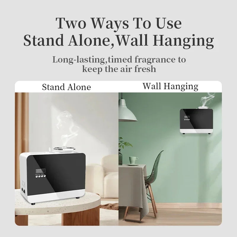 800ml Smart HVAC Aroma Diffuser 3000m³ Wall Mount or Standalone | StriveRiseFit