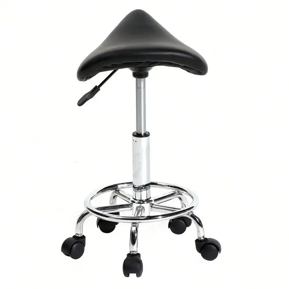 Professional Massage Stool - Hydraulic Rolling Chair for Spa & Tattoo
