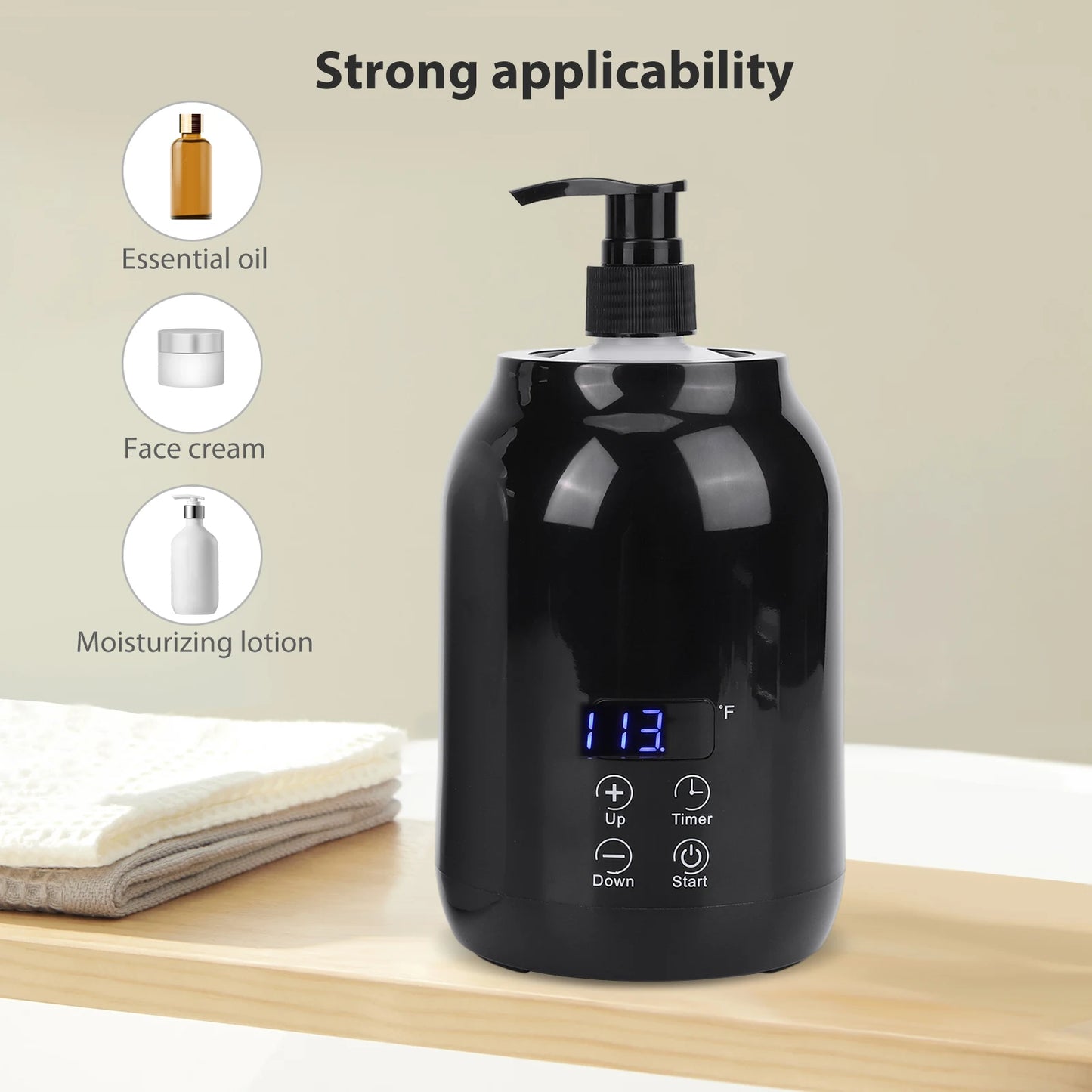 Professional Massage Oil Warmer - Fast Heat with Timer