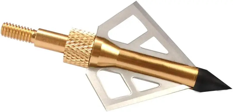 ELONG OUTDOOR 100 Grain Broadheads 12-Pack - 3 Fixed Blades for Compound, Crossbow & Recurve