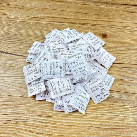Silica Gel Desiccant Packets - Non-Toxic Moisture Absorber (50-500 Packs)